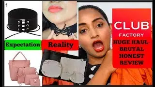 BRUTAL HONEST REVIEW - NON-SPONSORED HUGE CLUB FACTORY HAUL - CLOTHING, ACCESSORIES, JEWELLERY