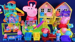 12 Minutes Satisfying with Unboxing Peppa Pig House & Playground Toy Set Review  | ASMR 