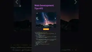 Carousel using Vanilla JS 🔥 #webdevelopment #javascript #shorts
