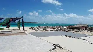 Orient Baie beautiful sea + cleaning of club orient 12 March 2018 after hurricane Irma St Martin