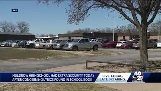 Parents concerned after note found at Muldrow High School