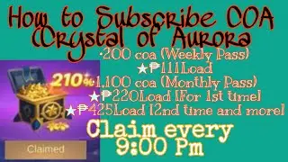 How to purchase Crystal Of Aurora subscription &para; Mobile Legends &para; Dragon Firce