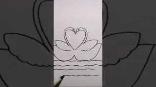 easy drawing #drawing #art #duck #couple