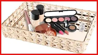 Great product -  ShellKingdom Makeup Jewelry Tray,Crystal Perfume Cosmetic Organizer Tray