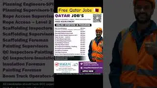 Free Recruitment for Qatar🇶🇦 Free Gulf jobs, qatar jobs 2026, no Charges #viral #shorts #trending