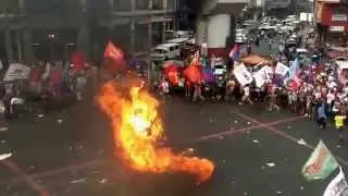 Protest during the visit of Barack Obama at Mendiola, (4. 28. 2014)