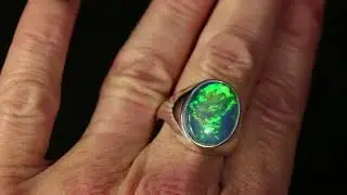 Men's Extra Large Opal size ring.  18x13mm Opal size.
