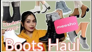 Meesho Boots Haul Under Rs 700/- Only  || Affordable Trendy Boots Haul || #meesho #boots #bootshaul