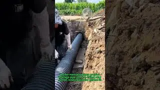 Underground Pipe Insertion! Drainage Installation &times; Roadway Tunneling &times; Construction Methods