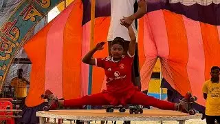 Brother and sister's China skirting show #biplobmiajp #Amazing #circus #talent