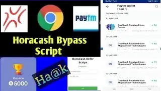 OMG!! Hora Cash Online Refer Bypass Script | ₹6+ ₹6 + ₹6 + ₹6 Unlimited Times In Paytm Account