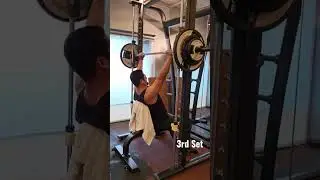 70 KGs (154 Lbs) Military press. Re-up. please read description
