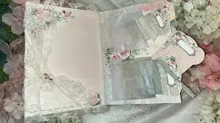 Journal Pages and Cover Tutorial using Shabby Art Boutique LinenLace&Paper @ShabbyArtBoutique