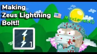 Making Zeus Lightning Bolt | Growtopia | MaxLevelXD