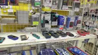 Items for sale at Silicon House, a Maker electronics store in Osaka