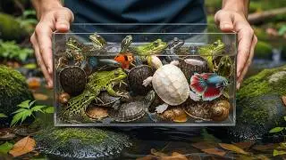 Gentle Wildlife Catch & Release | Snails, Frogs, Turtles & Fish in Clear Water