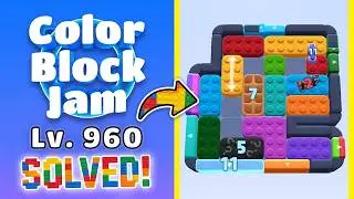 Color Block Jam Level 959 (960) | Every Puzzle Solved! 🎯