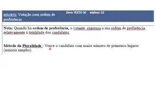 Vídeo1 maioria simples, maioria absoluta, pluralidade