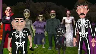 Pumpkin Punch | Halloween party | ZNK Halloween Compitition All Failed Pranks | Scary teacher 3D 