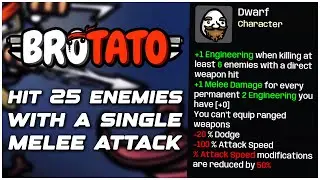 Brotato How to Hit at Least 25 Enemies with a Single Melee Attack (Abyssal Terrors DLC)