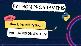 How to Check list of Install python packages on windows | how to check python version | pip in CMD