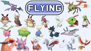 Dessiner tous les Pokémon de type Vol de la Génération 2 | Pokémon classés par types