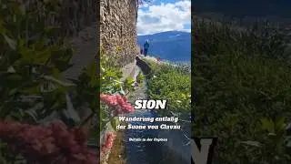 Sion 🥾 Wandern entlang der Suone von Clavau. #visitsion #sion