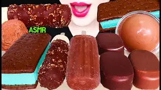 ASMR CHOCOLATE ICE CREAM, HERSHEY'S ICE CREAM BALL 허쉬 스쿱 아이스크림, 초콜릿 아이스크림 먹방 MUKBANG