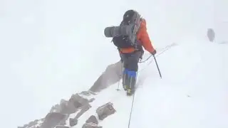 Climbing West Buttress on the storm#alaska #denali