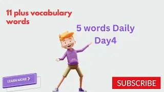 11 plus vocabulary words / 5 words every day -Day 4 / #11plus #shorts