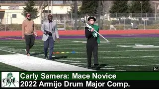 Carly Samera, Rodriguez HS Mace Novice at 2022 Armijo Drum Major Competition