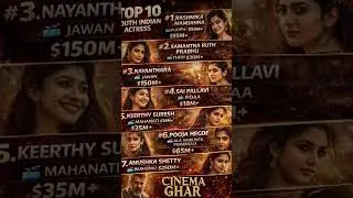 🔥 Top 10 South Indian Actress 💃 Box Office Queen List #SouthActrees#RashmikaMandanna #CinemaNews