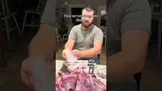 Переработка оленины дома! #deermeat #farmlife #countryliving #meatgrinding