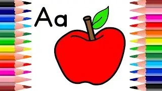 ABC - Colouring Pages Apple, Ball, Cat 🍎