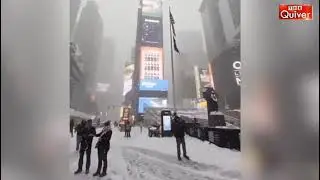 ବରଫ ଝଡ଼ ଆମେରିକା ଅସ୍ତବ୍ୟସ୍ତ#thequiver #thequivernews #usa #snowstorm #america 