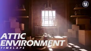 Attic Modular Environment - Advance Environmental 3D model Timelapse