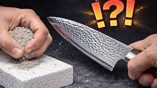 Millions Don&rsquo;t Know This Secret! Styrofoam and Cement Sharpening Method Knife Blades