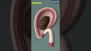 Slow Motion Constipated Stool Exit &ndash; Human Anatomy | 99