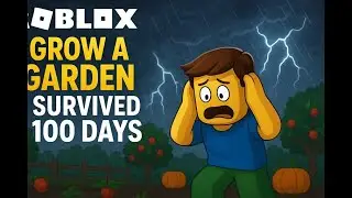 I survived 100 days in grow a garden ft. cosmic glassier (grow a garden fairy update)