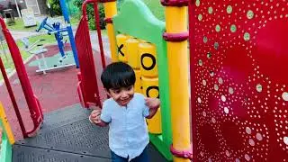 Indian baby in Singapore# Playground fun #Singapore #cutebaby #play #viral 