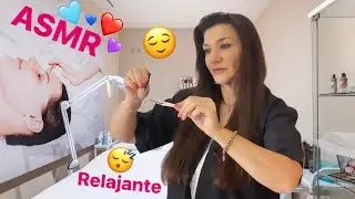 ASMR ❤ Spa Te diseño y te depilo las cejas, muy RELAJANTE con SUSURRO 🔊🎧😴