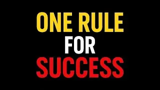ONE RULE FOR SUCCESS || Best Motivational Speech