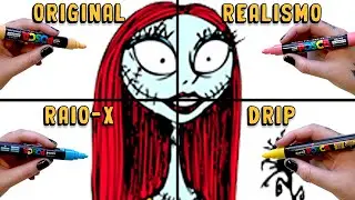 4 ESTILOS EM UM DESENHO - SALLY O ESTRANHO MUNDO DE JACK