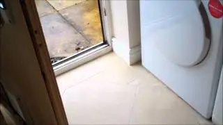 Limestone tiled floor cleaning.wmv