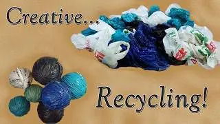 How to Make Plarn (Plastic Yarn) from Plastic Bags | Easy Recycling DIY