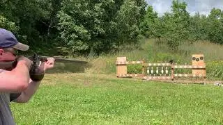 Shooting Antique Vintage big bore air rifle early 1800's