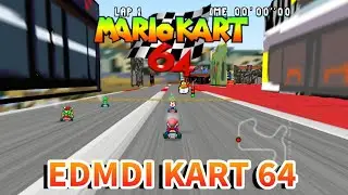 Este Nuevo Mario Kart EDMDI KART 64 Con Un Pack de Texturas HD