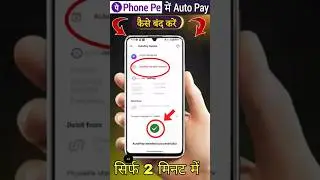 How to disable autopay in phonepe || phonepe autopay kaise band kare || #jaddozone #shorts #phonepe