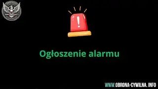 Syrena alarmowa - ogłoszenie alarmu, 3 min