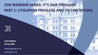 CDR Webinar Series 